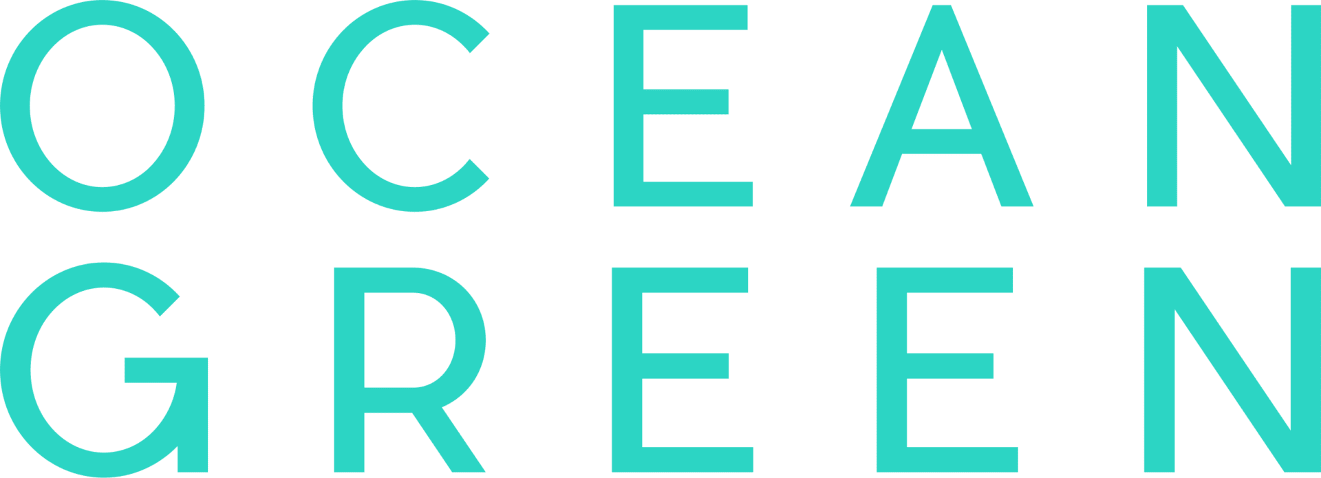 ocean green text only logo